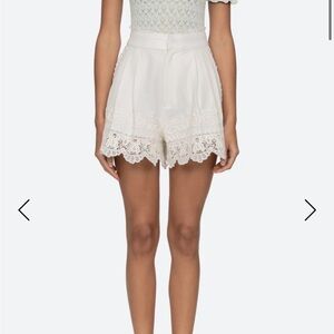 ISO: Sea New York Iyla Embroidered Shorts in White (US 4 or 6)
